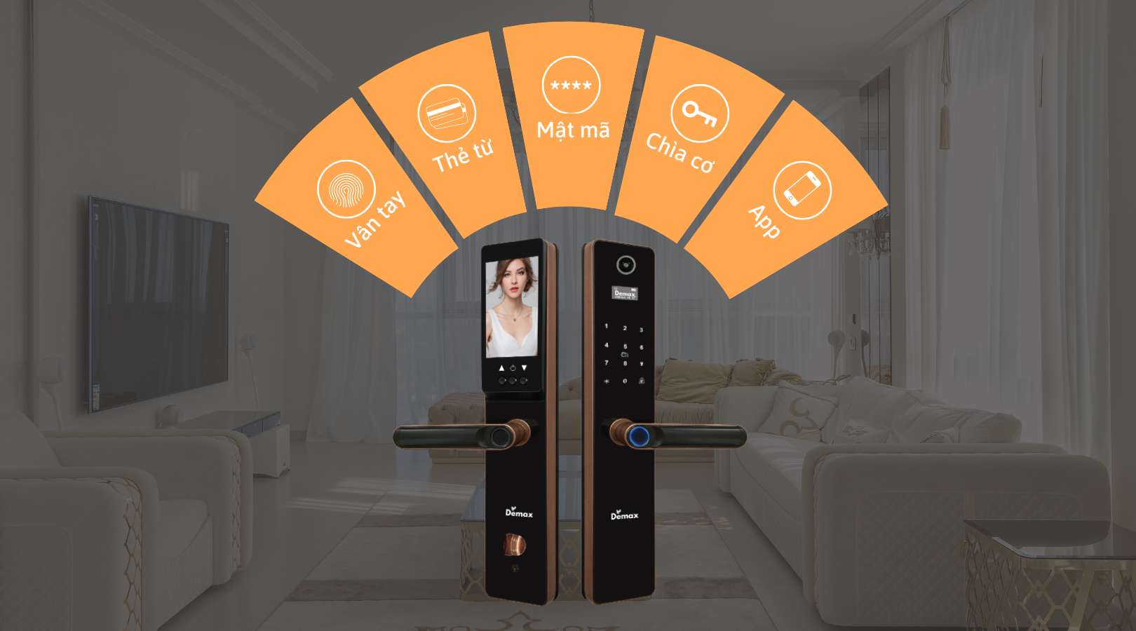 Khóa thông minh Demax SL-C626 AC APP Wifi mang đến cho bạn sự tiện lợi và an tâm tuyệt đối với đa dạng phương thức mở khóa